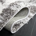 thumbnail image 6 of SAFAVIEH Lindsay Rozanne Distressed Polyester Shag Area Rug, Dark Grey/Grey, 5'3" x 7'6", 6 of 10