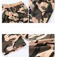 thumbnail image 3 of Tyhengta Mens Shorts Casual Sports Drawstring Zipper Pockets Elastic Waist CamoKhaki 30, 3 of 8