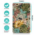 thumbnail image 5 of Boho Retro Floral Pet Feeding Mat-Abstract Art Pattern Absorbent Pet Placemat for Food and Water Bowl, with Waterproof Rubber Backing, Quick Dry Water Dispenser Mat for Dog and Cat (12"x20"), 5 of 6
