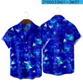 thumbnail image 1 of Chemise d'Été 2022 à Manches Courtes Imprimée 3D Sans Risque Tendance Nationale pour Hommes 052, 1 of 5