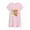 1# Pink, variant on FEDPOP Nightgowns Dresses Cotton Sleepshirts Summer Nighties Short Sleeve Purple Dress for Kids 5T
