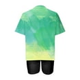 thumbnail image 4 of Summer Savings! Fashion 2 Piece Outfits for Women Casual Gradient Print Crewneck Short Sleeve Oversized T Shirt Drop Shoulder Tops And Shorts Sets, 4 of 4
