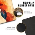 thumbnail image 5 of Desk Mat Red and Gold Blue Wave Decor Large Keyboard Sun Mouse Pad for Laptop Pc Setup Desk Cover Protector Desk Décor for Office Home Work Gaming 31.5" X 11.8" Stitched Edge Non-Slip Design, 5 of 6