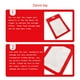 thumbnail image 2 of Cateissary 100 piezas de bolsas de cuidado posterior diseño de ventana transparente carcasa de teléfono móvil Teléfono y Comunicación Rojo 6x10cm, 2 of 6
