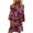 Hot Pink Womens Summer Dress, variant on USSUMA Mini Summer Dresses for Women Casual 3/4 Sleeve Flowy Tshirts Sundresses Trendy Plus Size Marble Print V Neck Sun Dress Female Beach Party Vacation