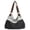 Black, variant on CSStudio Vintage Floral Lace Patchwork Shoulder Tote Soft Polyester Large Capacity Hobo Bag For Daily Travel Shopping