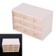 thumbnail image 5 of Mini caja de almacenamiento cosmética de joyería blanca con 9 celosías, 5 of 10