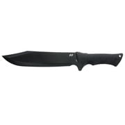 Schrade Frontier Knife, Bowie Point, Plain 10.35" Fixed Blade, Sheath - SCHF45