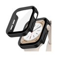 thumbnail image 1 of wonima02 Screen Protector for Apple Watch Case Cover Series 9 SE 8 7 6 5 4 40mm 44mm 41mm 45mm Tempered Glass Waterproof PC Protective Bumper Face accessries for iwatch SE2 gen2 Women Men, 1 of 1