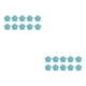 thumbnail image 3 of Advancent 10 Uds. Parche de flores para planchar sin planchar suministros de emergencia autoadhesivos duraderos prácticos para DIY Jeans zapatos azul Type2 NO2 Advancent CBP233652, 3 of 6