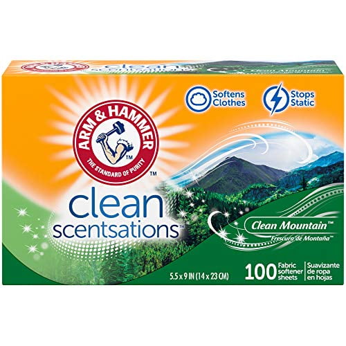 Arm & Hammer Fabric Softener Sheets Clean Scentsations 1 Ea