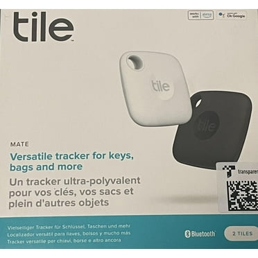 Tile Mate 2-Pack. Bluetooth Tracker, Keys Finder and Item Locator for Keys, Bags and More