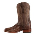 thumbnail image 3 of El Dorado Men's Handmade Caiman Belly Stockman Boot Broad Square Toe Bronze, 3 of 7