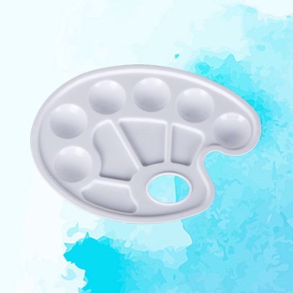 Raindrops color mixing palette set Paint Tray White Plastic 2 Pcs