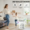 thumbnail image 6 of Riousery 2-Pack Touchless Bathroom Trash Can, 3.5-Gallon Slim Automatic Motion Sensor Garbage Can with Lid, White, 6 of 7