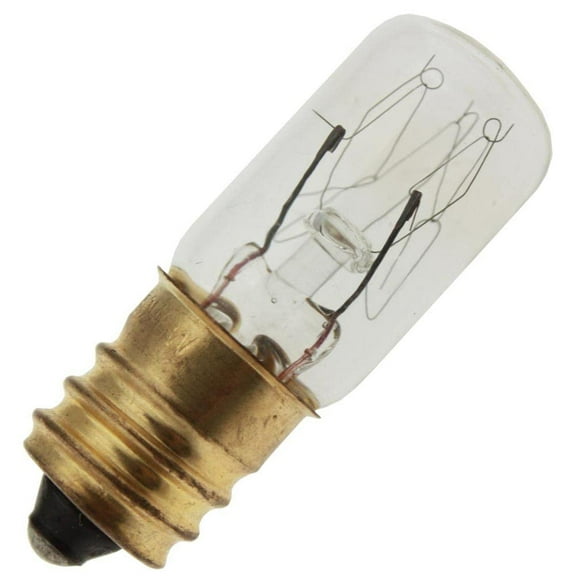 Replacement for 6T41/2 130V (1 1/2") Miniature Light Bulb, 130 Volts, E12 Base, (10 Pack)