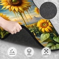 thumbnail image 3 of Naloa Artistic Oil Painting Sunflower Car Foot Mat Set of 4 Pieces - Universal Floor Liner Neoprene Full Set Floor Mats for Cars Trucks SUV, 3 of 7