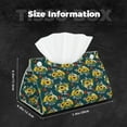 thumbnail image 6 of Goofa Sunflowers Pattern Triangle Square Tissue Box Cover, Modern PVC Leathe Facial Paper Holder,Decorative Holder/Organizer for Bathroom Vanity Countertop, 6 of 9