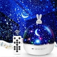 thumbnail image 1 of One Fire Baby Night Light Starry Sky Projector, Bluetooth Music Light, 8 Films, 360 Rotation Remote, 1 of 5