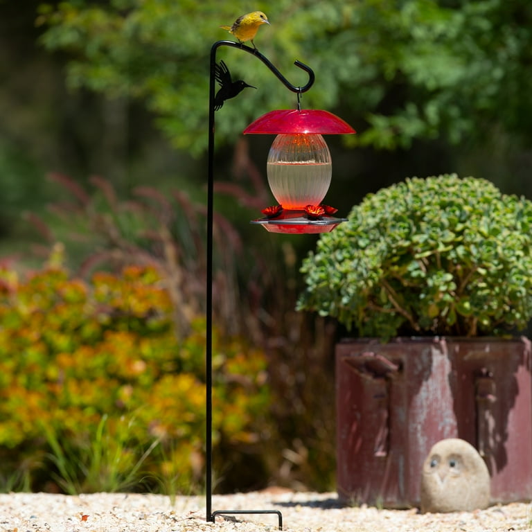 More Birds 42 inch Hummingbird Hook for Bird and Hummingbird Feeders Black