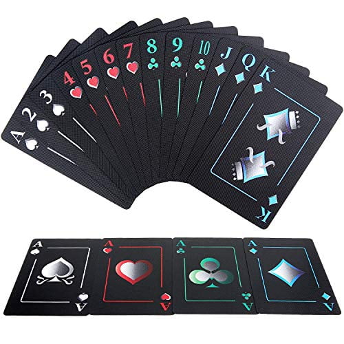 Joyoldelf Creative Playing Cards, Plastic PVC Waterproof Poker Deck of