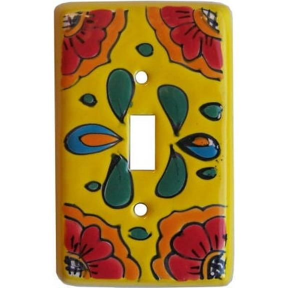 Canary Talavera Single Toggle Switch Plate