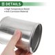thumbnail image 5 of Tubo de escape recto de 4.02″ Unique Bargains T201 Acero inoxidable Tubo de modificación de automóvil personalizado DIY Longitud de pierna de 5″ Con bead roll doble Pulido de superficie, 5 of 7