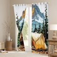 thumbnail image 4 of Feelyou Rustic Camping Black Out Curtains for Teens, Speed Sports Cycling Curtains Pack of 2 (42x63 Each), Countryside Tree Mountain Bedroom Curtains, Blackout Curtains Bedroom Decor, 4 of 7
