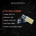thumbnail image 4 of 6 piezas T10 192 194 168 W5W Bombillas LED 33 SMD 3014 Luces Traseras De Coche Cúpula Blanca Lámpara 12V Canbus Libre De Errores Accesorios De Automóvil, 4 of 4