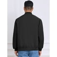 thumbnail image 3 of DARING DIVA Casual Stylish Lightweight Full Zip Up Bomber Jacket M Black, 3 of 7
