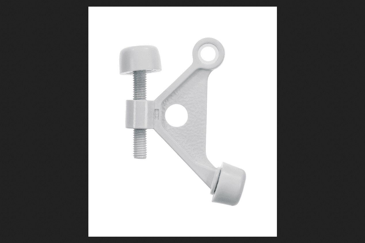Ace Metal Hinge Mount Door Stop 25/8 in. L White