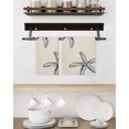 thumbnail image 2 of Beige Starfish Coastal Kitchen Dish Towels for Drying Dishes Set of 4, Seaside Nautical Summer Rustic Waffle Weave Microfiber Hand Tea Bathroom Towels Quick Dry & Absorbent Towel 15.7x23.6, 2 of 7