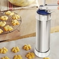 thumbnail image 4 of Spritz Cookie Press Gun Kit, 13 Cookie Discs+8 Icing Nozzles, Cookie Kit 20 Cookie Discs+8 Icing Nozzles Perfect for DIY Christmas Cookies And Decorating Cookies For, 4 of 8