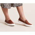 thumbnail image 2 of Keds Double Decker Leather Slip On Sneaker Women Cognac, 2 of 5