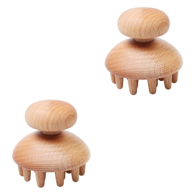 Seitruly Wood Massager for Maderotherapy Anti-Cellulite Muscle Release 2piezas Kleiner Pilz