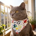 thumbnail image 3 of Football Themed Pet Bandana, Soft Spandex Triangle Scarf for Dogs & Cats, Adjustable Snap Button Bib for Soccer Fans, Pet Birthday Party & Daily Wear (Size/Style as Pictured), 3 of 5