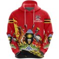 thumbnail image 3 of Sudadera con capucha con estampado 3D de la bandera de Uganda para hombre, ropa africana, ropa deportiva informal, jerseys de calle, 3 of 5