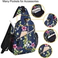 thumbnail image 2 of Sling Backpack,Travel Hiking Daypack Periwinkle Crossbody Shoulder Bag, 2 of 6
