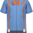 thumbnail image 4 of Conjunto de ropa Blippi Boys Roleplay: camiseta y sombrero azul/naranja, 4 of 7