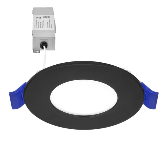 Maxxima 3" Ultra-Thin Recessed Slim Recessed LED Downlight: 400 Lumens, 5 CCT, Dimmable, IC Rated