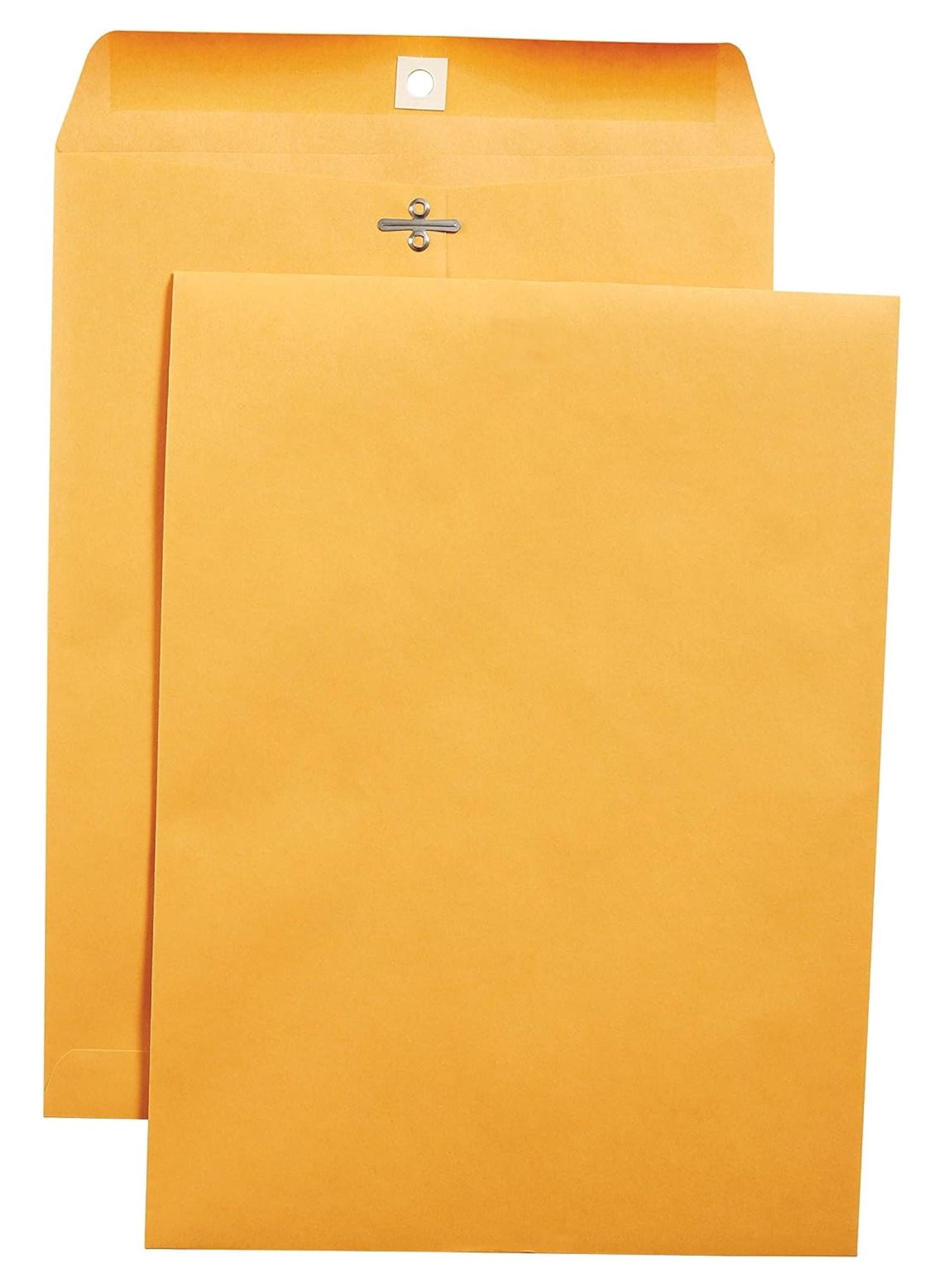 9 x 12 Clasp Envelopes, Brown Manila, Reinforced Metal Clasp & Gummed Seal, Heavy‑Duty Mailing Envelopes, 250/Pack