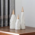 thumbnail image 3 of Adornos Simples De Cerámica De Papá Noel, Exquisita Decoración De Vacaciones Para El Hogar, Manualidades Con Nariz Y Ojos Tridimensionales Para El Hogar, Dormitorio, Hotel. 3 Piezas Serendint HA016343-00, 3 of 6