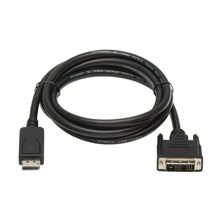 1080p DisplayPort Male with Latch to DVI-D Male Single Link Adapter Cable, P581-006PT