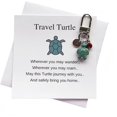 thumbnail image 1 of Llavero de tortuga de viaje donde quiera que vaya, amuleto de buena suerte, regalos para familiares y amigos, adaptable, a su propio ritmo, protección, 1 of 5
