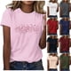 thumbnail image 1 of RKSTN Valentines Gift Valentine Shirts for Women Oversized Crewneck Valentine's Day Graphic Print Short Sleeve T Shirts Pullover Top Womens Casual Round Neck Plus Size Loose Comfy Summer Tee Shirts, 1 of 6