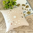 thumbnail image 5 of Decorative Pillow Cover, Beige Pillow Cover 20x20 inch (50x50 cm), Luxury Beige Pillow Cover, Mirror Pillow Cover, Geometric Pillow Cover, Square Cotton Linen Pillow - Circle Of Life, 5 of 10