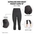 thumbnail image 5 of YITTY Active Women's UltraLuxe High-Waist Pocket Legging, Athleisure, 4-Way-Stretch, Beach Party, S, Capri | 19" Inseam, 5 of 7