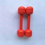 WASHWEPE 2pcs Physical Training Dumbbell for Kids Simple Design Exercise