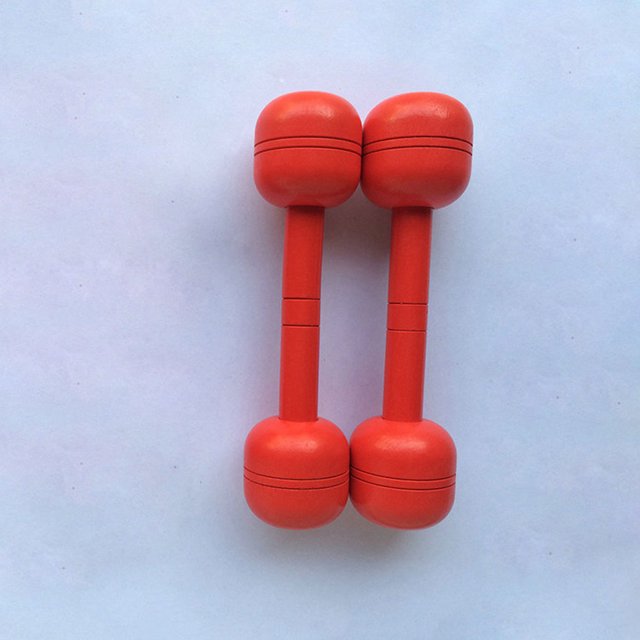 WASHWEPE 2pcs Physical Training Dumbbell for Kids Simple Design Exercise