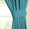 thumbnail image 2 of Blazing Needles Twill Drapery Panel (Set of 2), 63" by 52", Aqua Blue, 2 of 2